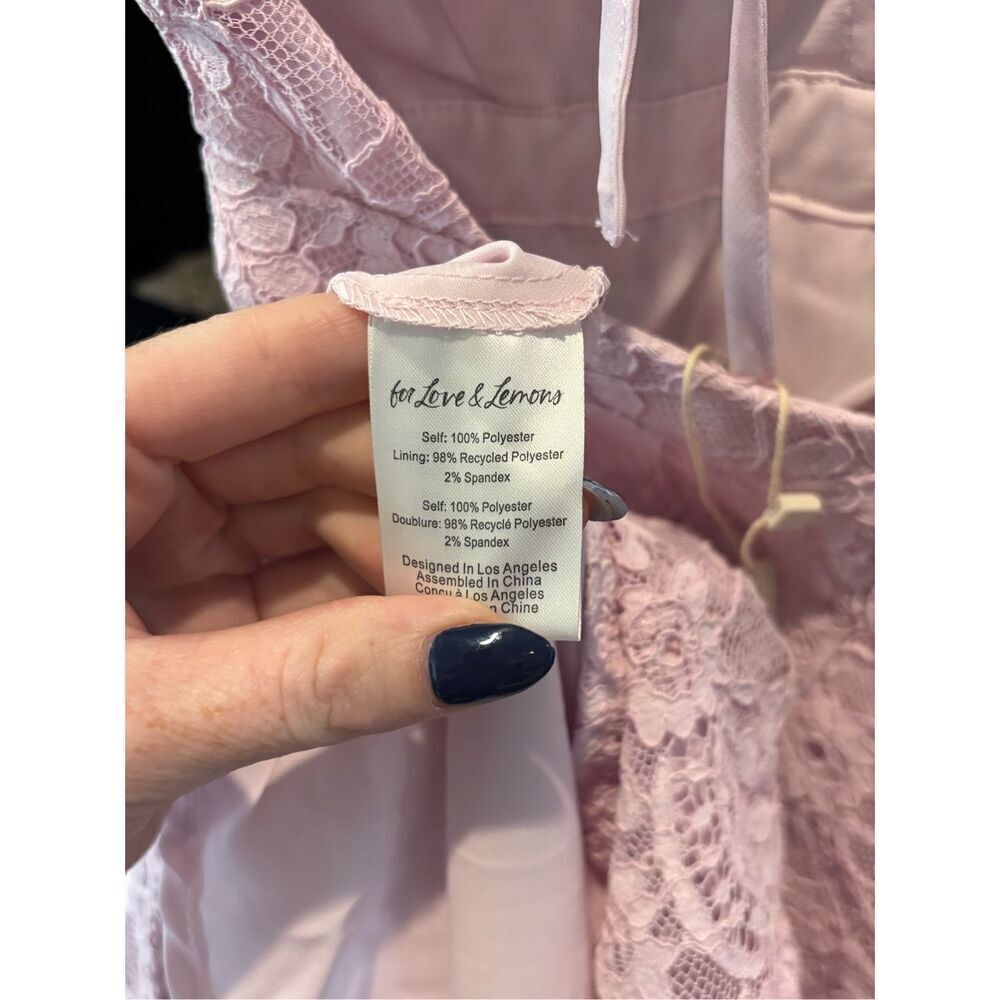 NWT For Love & Lemons Carmela Mini Dress Size Small $268 MSRP - Picture 8 of 11